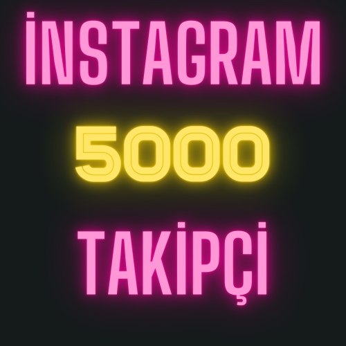  İnstagram 5K Ömür Boyu Garantili Takipçi